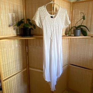 Beautiful White Lace Summer Dress